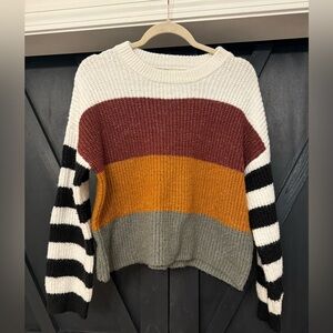 Striped sweater. Size small.